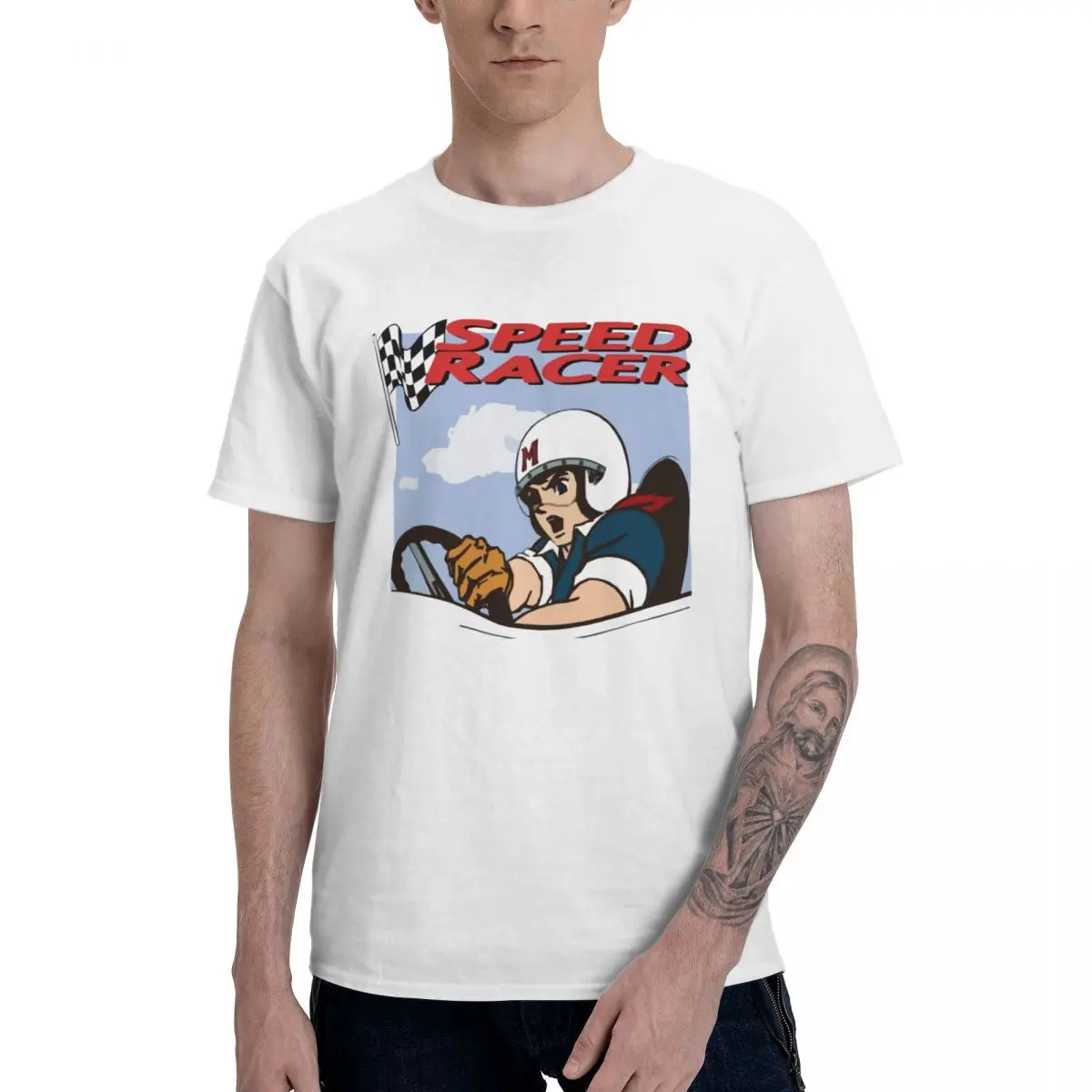 Fashion Speed Racer Lance Pulp Fiction T-Shirts 100% Cotton Crewneck Men T Shirts Short Sleeve PlCasual Tees Tops