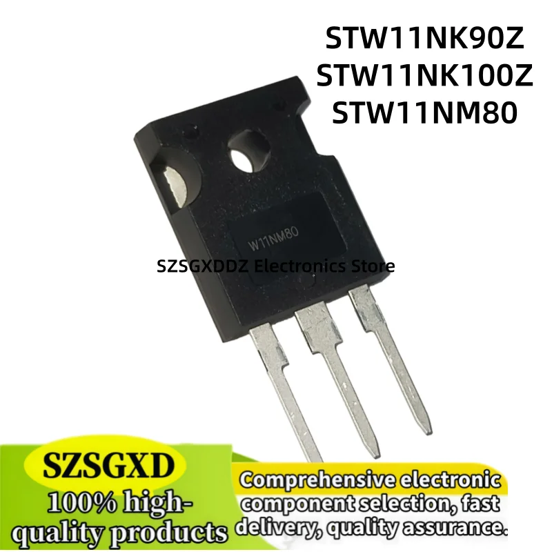 5-10pcs new STW11NM80 STW11NK90Z TO247 STW11NK100Z W11NM80 W11NK90Z W11NK100Z Quality MOS Field Effect Transistor