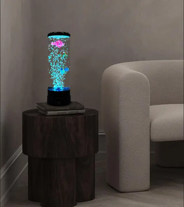 Imagem -04 - Lâmpada Led Lâmpada de Peixe Rgb7 Cor Iluminação Atmosfera Lâmpada de Mesa Presente das Crianças Noite Criativo Presente Lâmpada Proteção para os Olhos