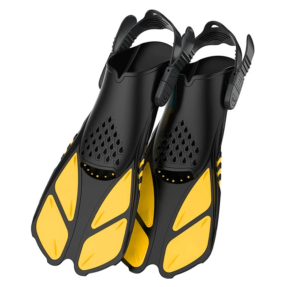 

THAISTONE Colorful Professional Full Foot TPR Rubber Scuba Fins Adjustable Plastic Swimming Fins for Deep Diving Training