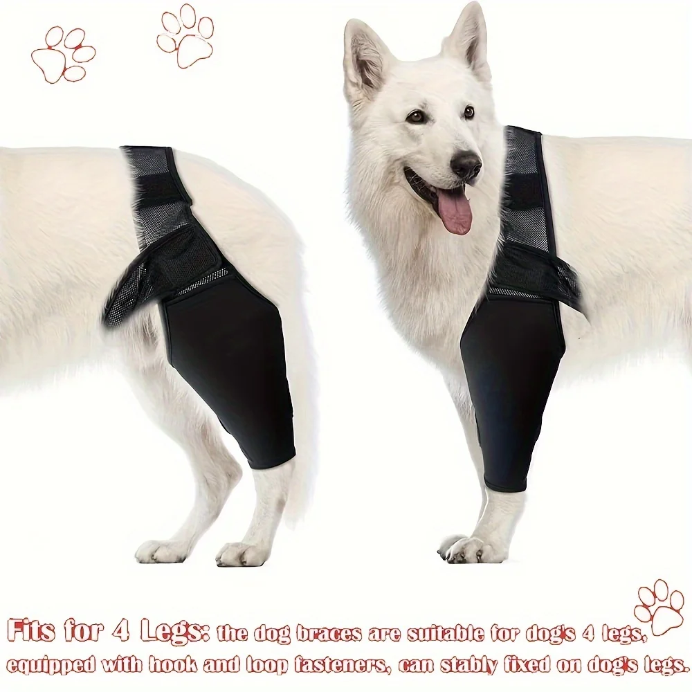 Dog Leg Protector, Pet Front And Rear Leg Brackets, Assist With Dog Knee Protector, Dog Thigh Injury Protector, Dog Leg Injury S