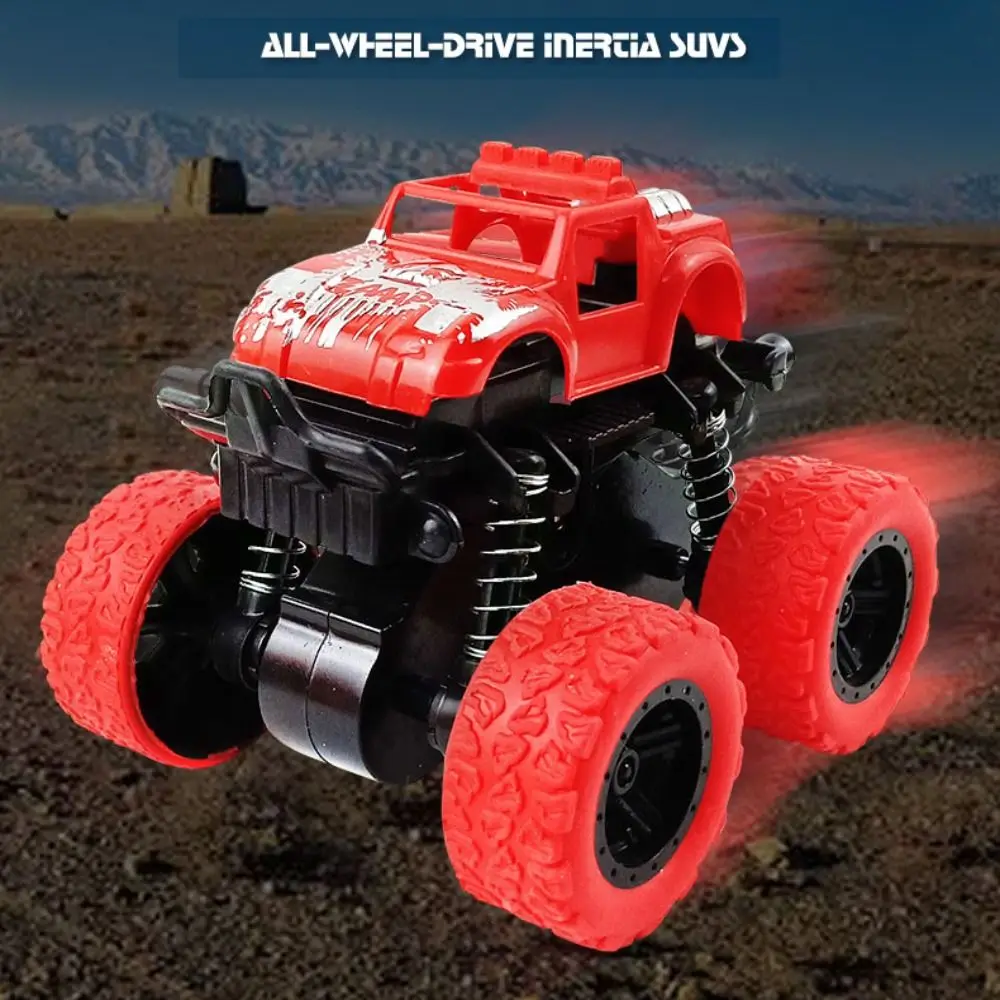

Pull Back Four-wheel Drive Stunt Car ABS Material Rotated With 360° Graffiti Off-road Vehicle Inertial Rotation 9 Styles
