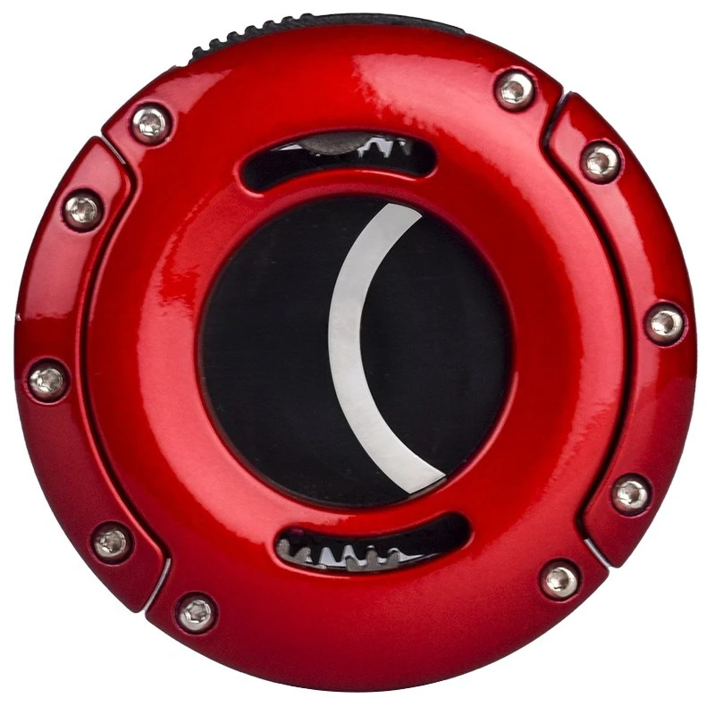 Round Portable Cigar Cutter Cigar Cutter Double Blade Synchronous Cutting