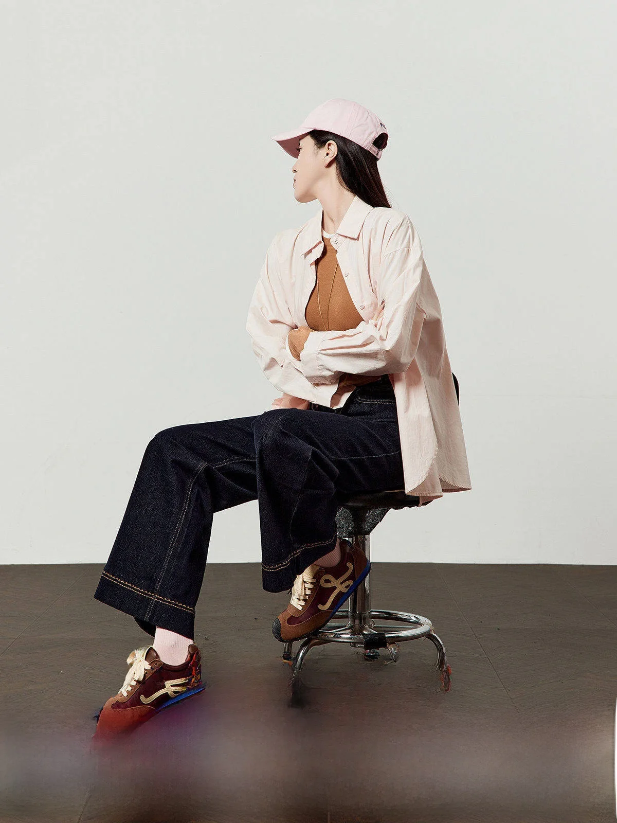 

Женские джинсы Deep Blue Denim с высокой талией, прямые брюки, летняя новинка, с шелковой лентой, винтажные, Cleanfit