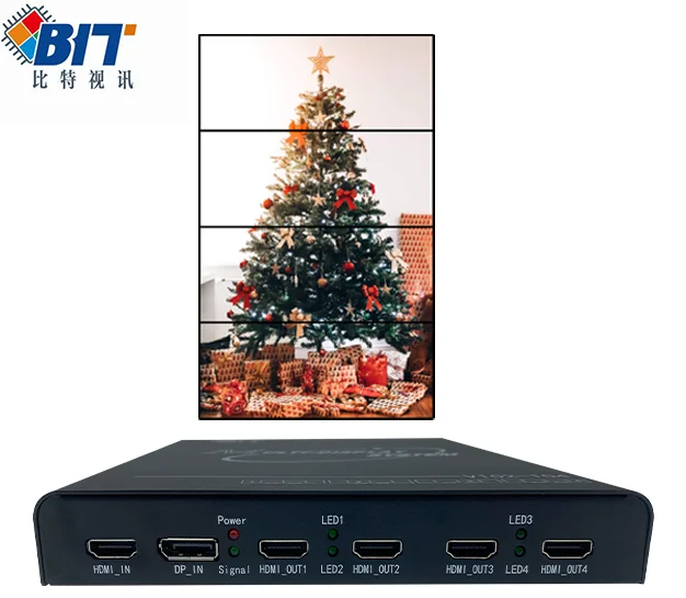 Bitvisus 1*5 1*6 1*7 1*8 1*9 4K Multi-Screen Splitter Device EDID Programmable 1*4 2*4 3*4 4*4 Image Processor Switchers