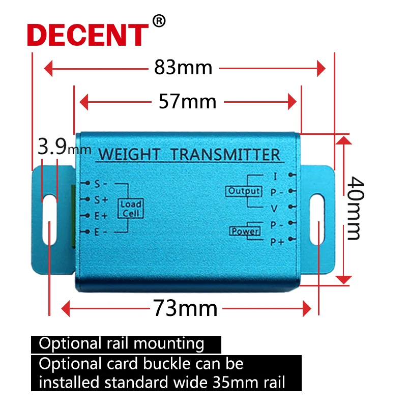 DY510 4-20mA 0-10V Weight Force measuring Weighing LoadCell sensor analog Signa Amplification Transmitter load cell amplifier