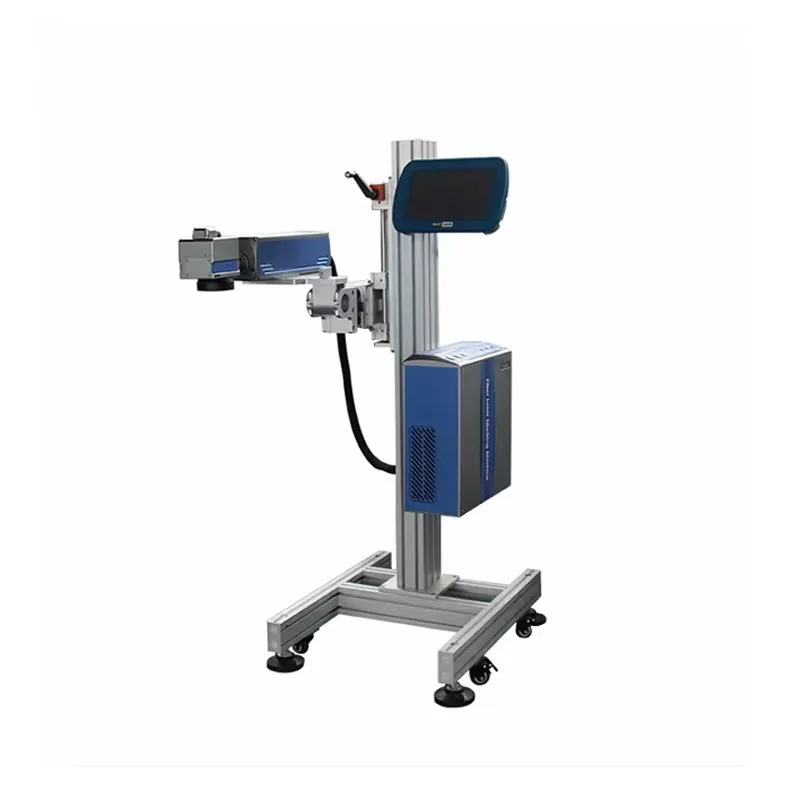 آلة ترميز الألياف المضمنة الطائرة، وضع علامات على الرقم التسلسلي على الباركود بدلاً من طابعة تاريخ انتهاء الصلاحية للإنتاج النافثة للحبر