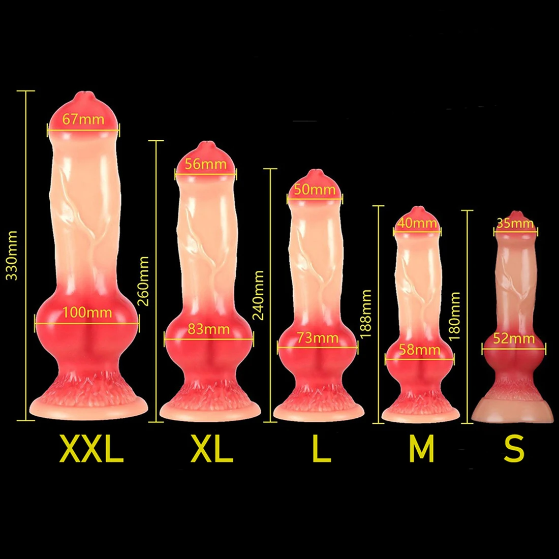 Huge Animal Dildo Anal Plug Sex Toy for Men Women Adult Supplies Large Butt Plug Dog Dildos with Suction Cup Vaginal Masturbator