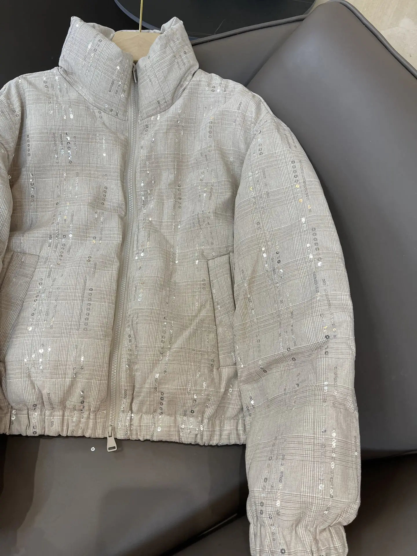 Women\'s Clothing bead embroidered long sleeve down jacket Winter New NO.1