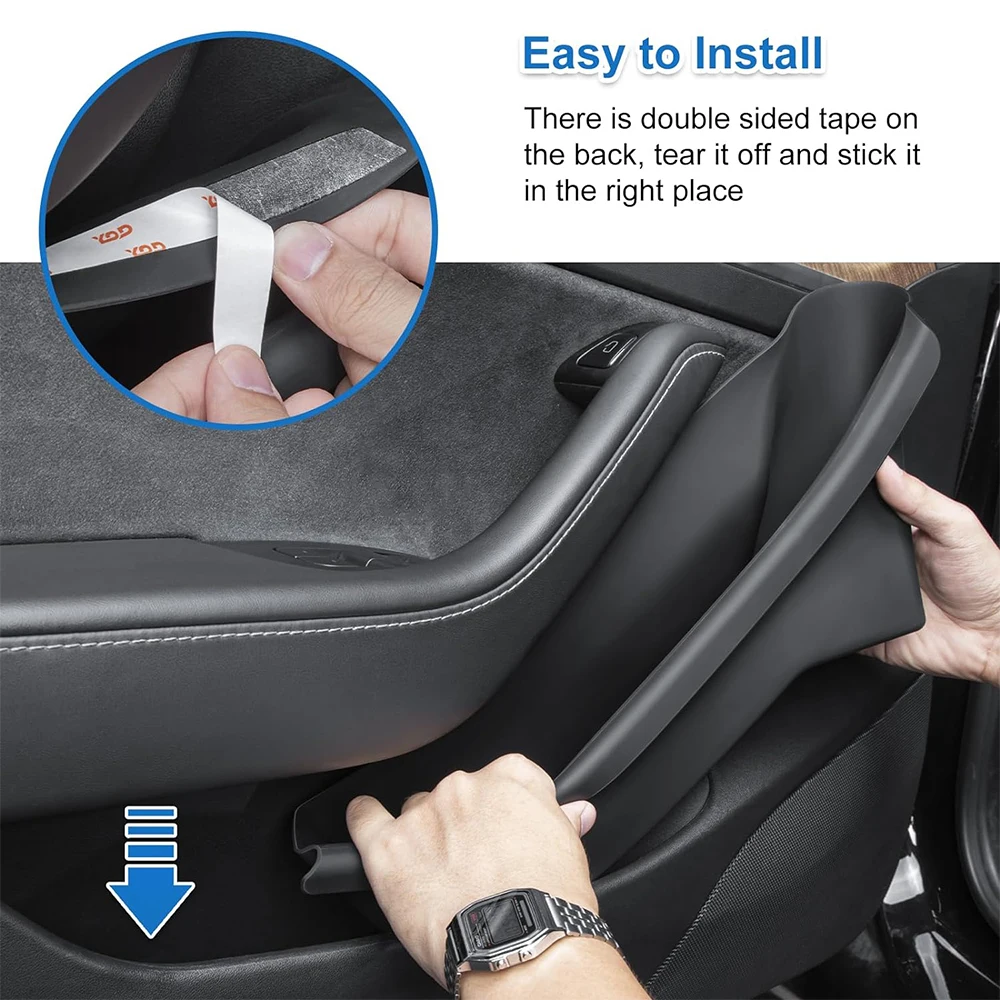 Door Side Storage Organizers for Tesla Model Y Model 3 Highland Waterproof Box Pocket Slot Tray Protector Accessories
