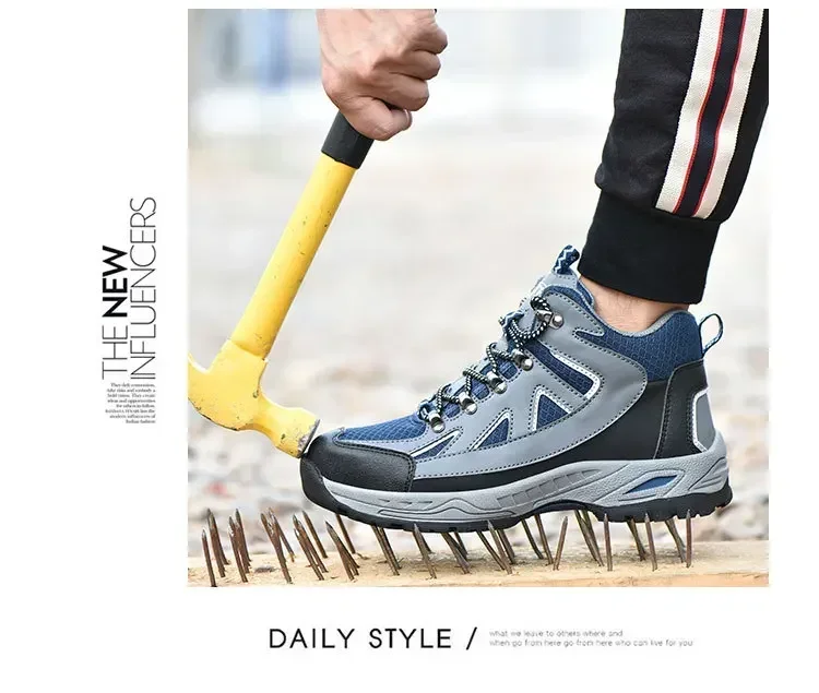 DurableOne Piece Of Anti Smashing Anti Puncture Breathable And Protective Thickened Steel Plate Labor Protection Shoes For Distr