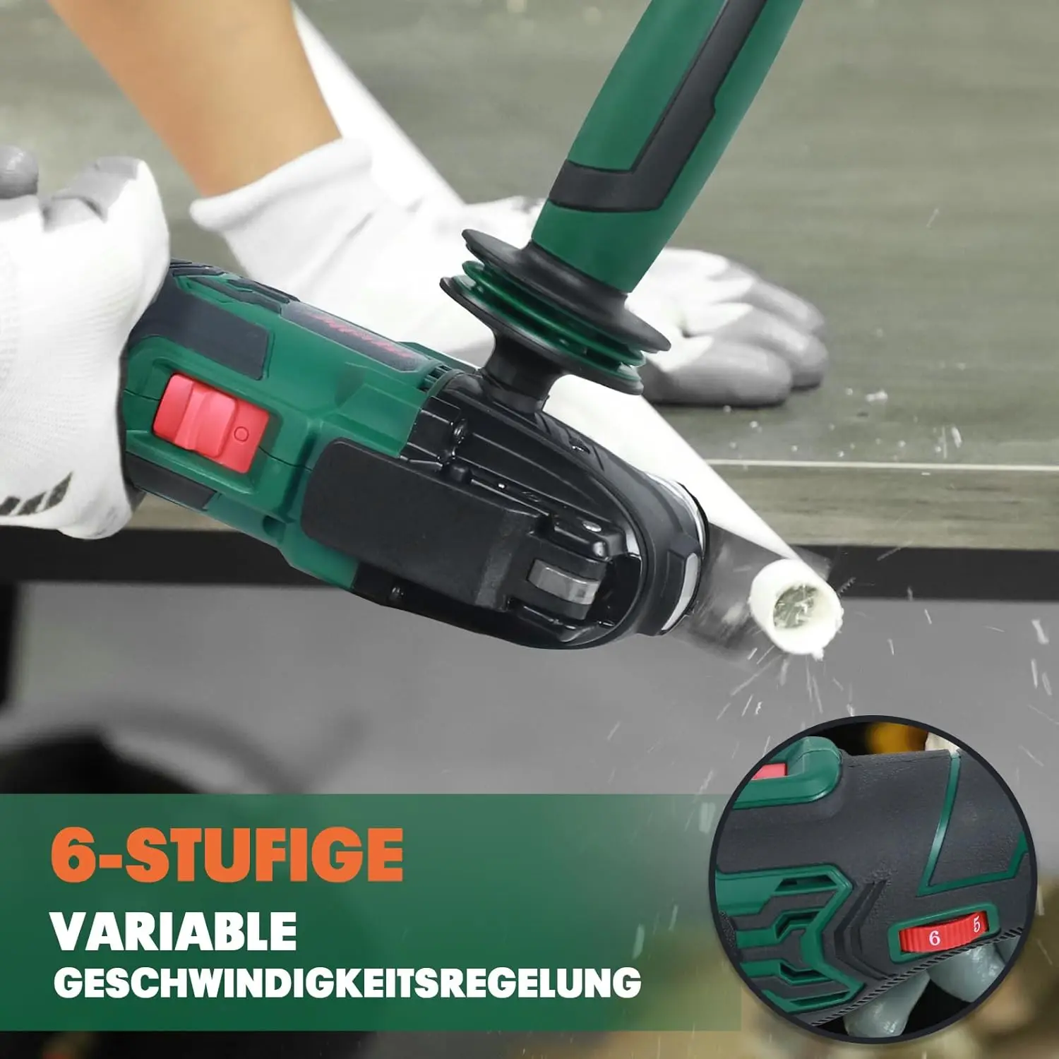 Cordless Oscillating Tool for Makita 18V BL1830 Battery Brushless Electric Multi Tool (Tool Only)