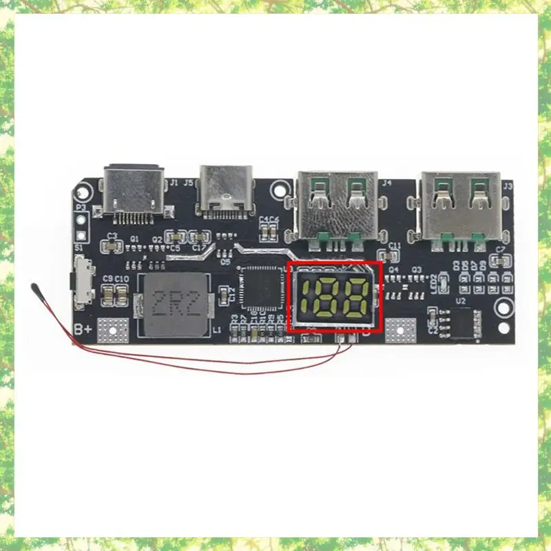 Smart-QC4.0 QC3.0 LED Dual USB 5V 4.5A 22.5W Micro/Type-C USB Mobile Power Bank 18650 Modulo di ricarica Protezione dalla temperatura