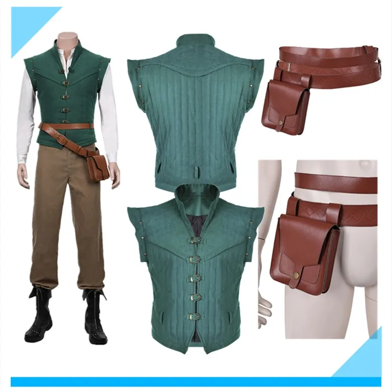 Маскировка Флиннн Принц Райдер Косплей Костюм Мультфильм Взрослые Мужчины Пояс Униформа Жилет Рубашка Одежда Хэллоуин Карнавальный Костюм