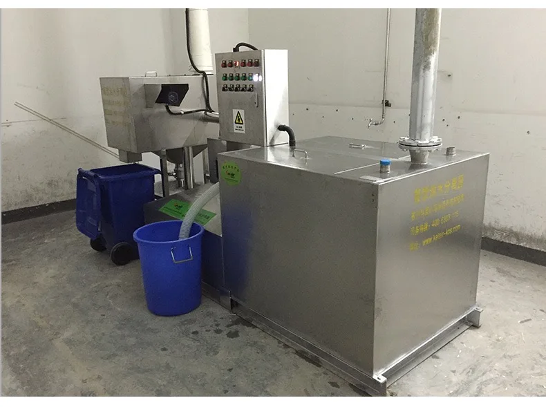 TEBAK Hotel kitchen Intelligent Oil-Water Separation Equipment Kitchen oil-water separator Waste Disposal Machine