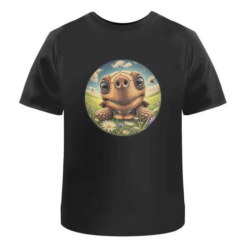 

Smiling Tortoise' Cotton T Shirt Ta051908