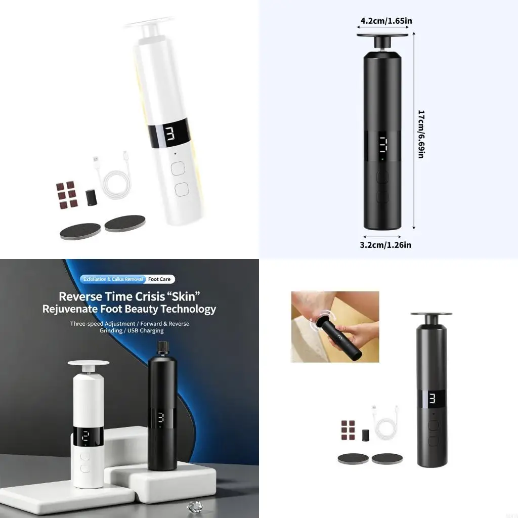 M6CB Battery Powered Foot Care Device Providing Extended Usage For Soft Healthy Feet