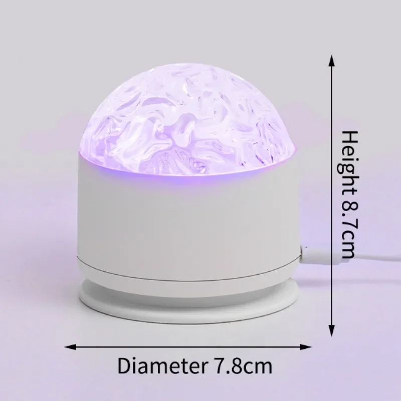 LED Projector Night Light Starry sky Aurora Water Ripple Projector USB Rotated Nightlight Bedroom Living Room Decor Holiday Gift