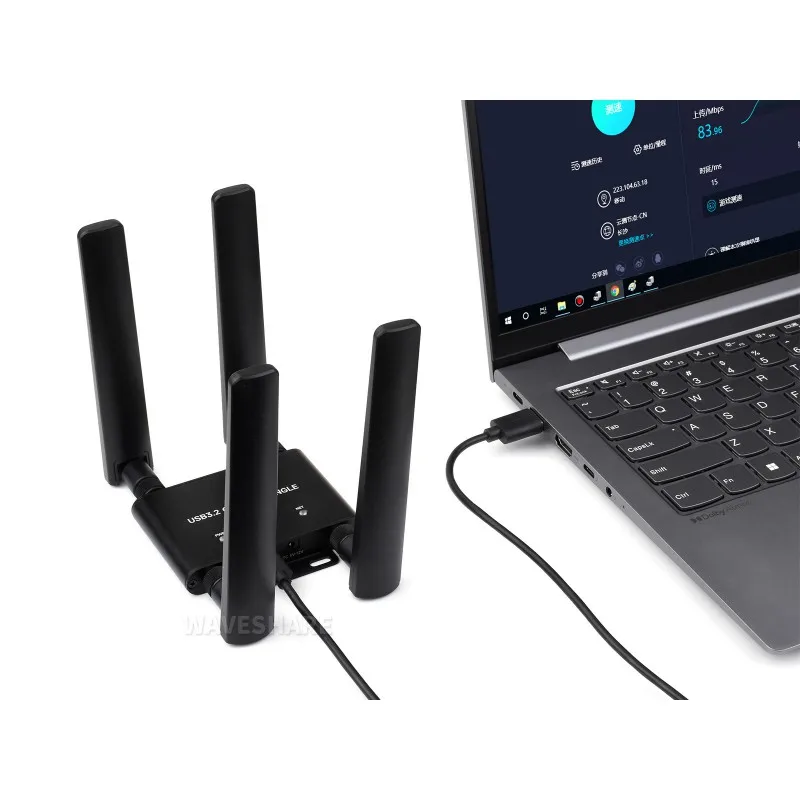 Плата расширения DONGLE 5G, корпус из алюминиевого сплава, порт USB 3.2, четырехъядерные антенны, встроенный интерфейс M.2 Key B, опции для модуля 5G Плата расширения DONGLE 5G, корпус из алюминиевого сплава, порт USB 3.2, четырехъядерные антенны, встроенный интерфейс M.2 Key B, опции для модуля 5G