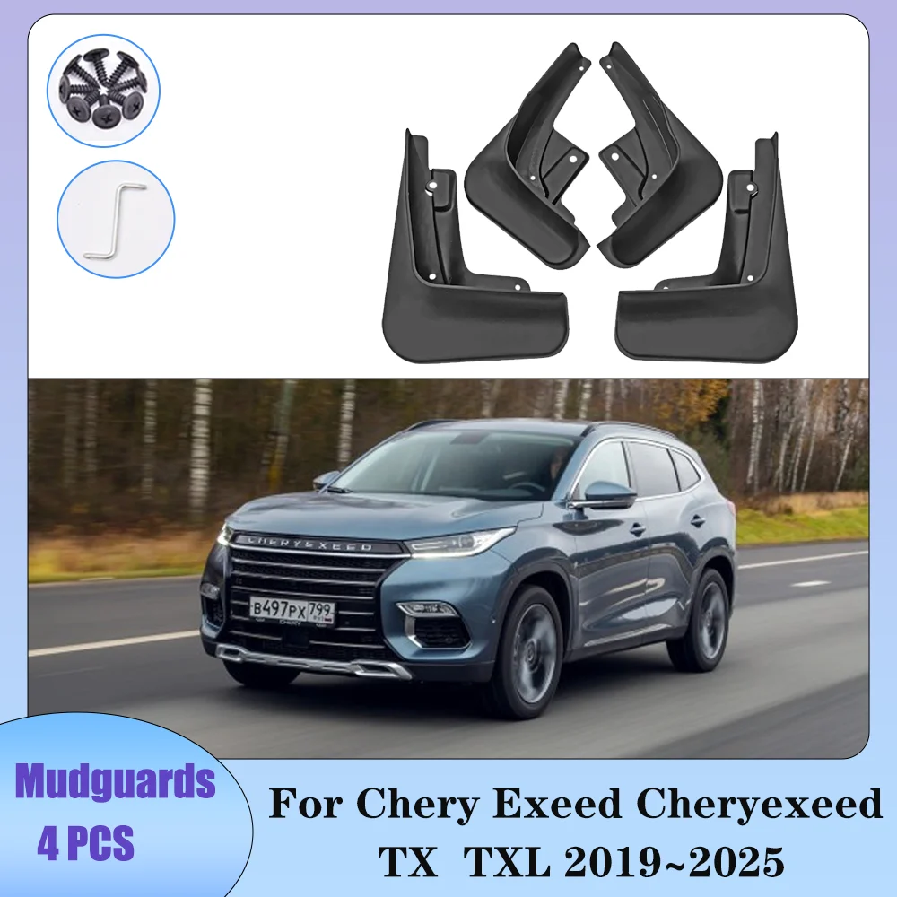 

Для Chery Exeed Cheryexeed TX TXL 2019 ~ 2025 2020 2021 2022 2023 2024 автомобильные колеса, брызговики, брызговики, защита крыльев, брызговики, аксессуары
