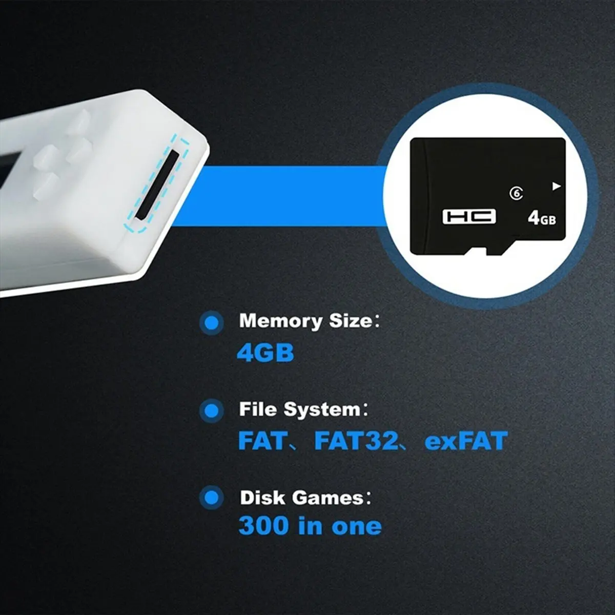 sports-for-fdskey-disk-system-drive-emulator-memory-card-with-oled-display-for-av-fc-famicom-console-black