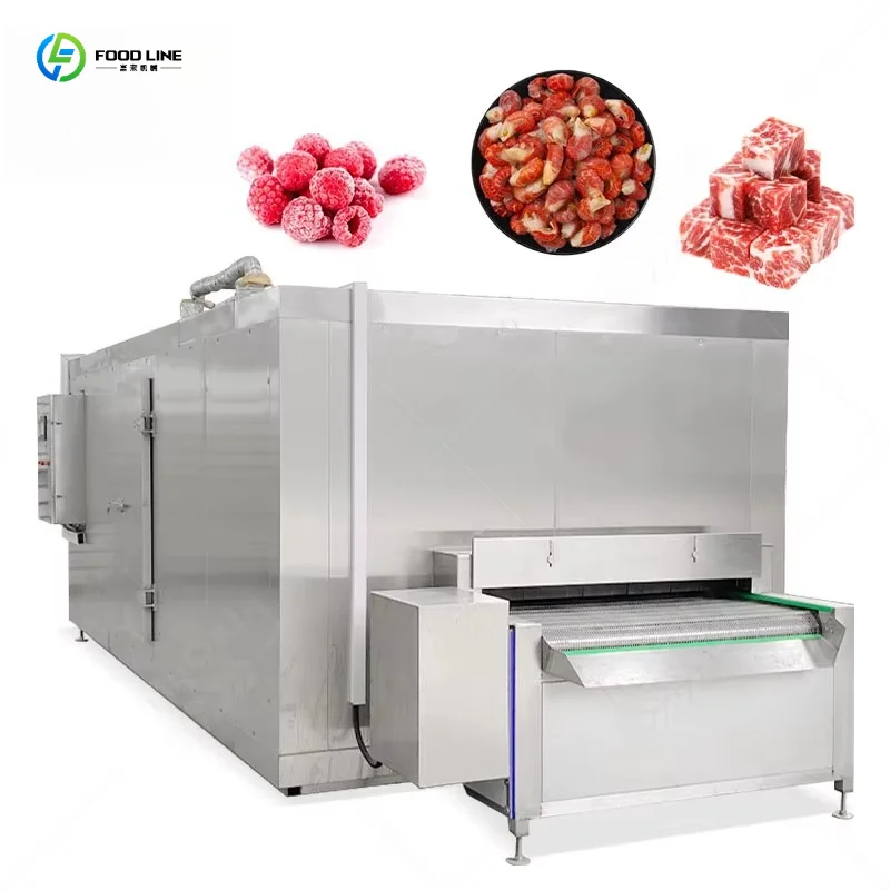 Factory Price The Best Price Industrial Freezer/Tunnel IQF Quick Freezer Deep Freeze for Chicken Feet/Duck Palm Customized