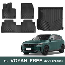 Car Floor Mats For VOYAH FREE 2025 2024 Cargo Liner Backrest Mat Waterproof Non-slip All Weather LHD Car Carpet Accessories