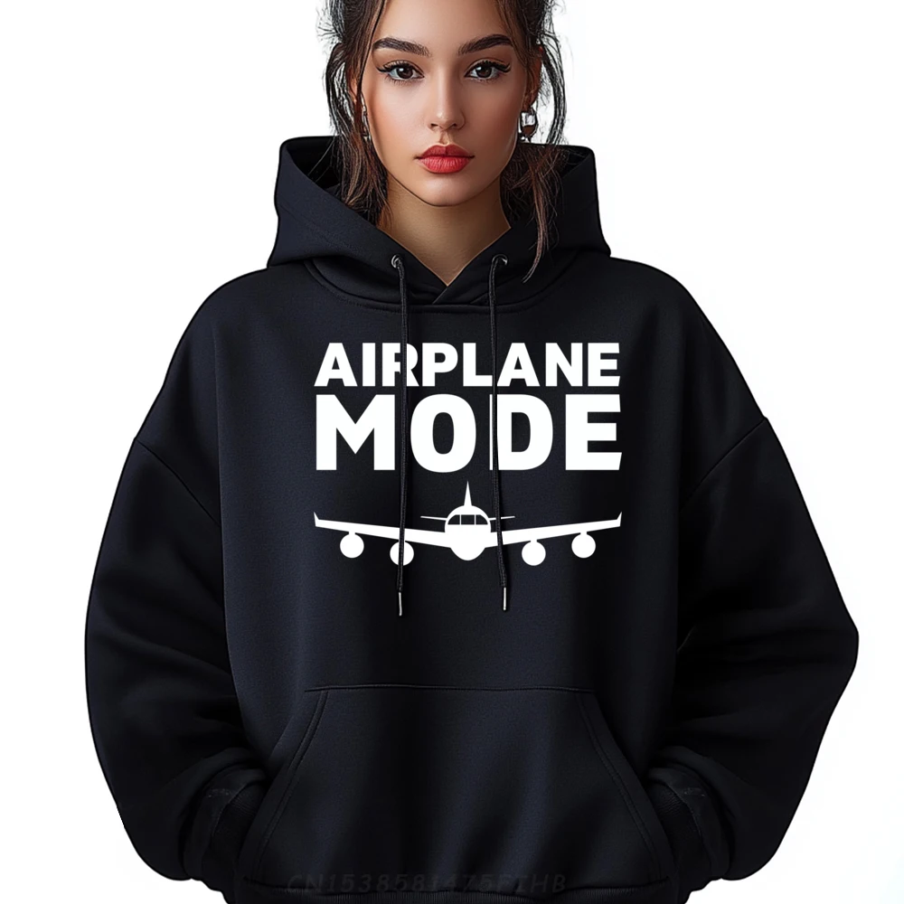 

Airplane Mode Pilot Lover Traveler Travel Lover Vacation Blue And White Graphic Sweatshirts Cheap Print