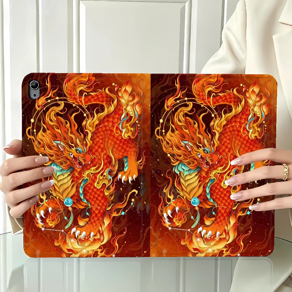 Dragon Tiger Duel Case for Samsung Galaxy Tab A9Plus A11 S7 S8+ A7 Lite S9+ S10 Lite S10FE A8 S10 Plus S9 FE S11 with Pencil
