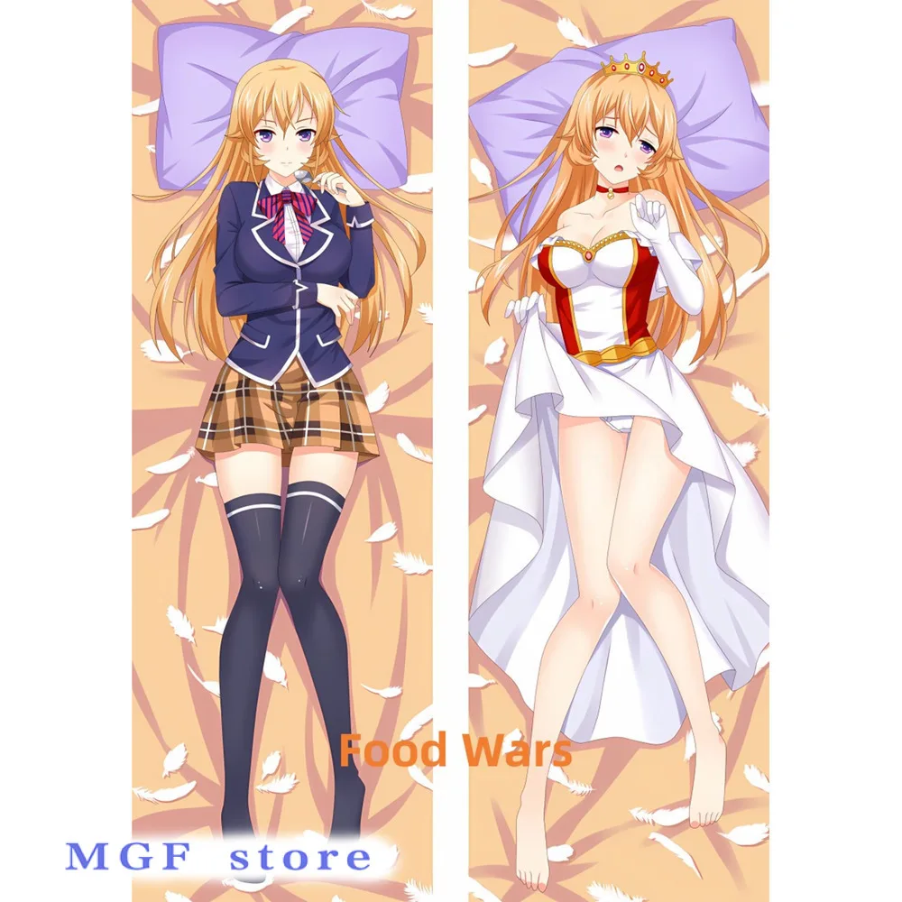 

Dakimakura Anime Pillow Case Food Wars Double-Sided Print Of Life-Size Body Pillowcase Gifts Can Be Customized