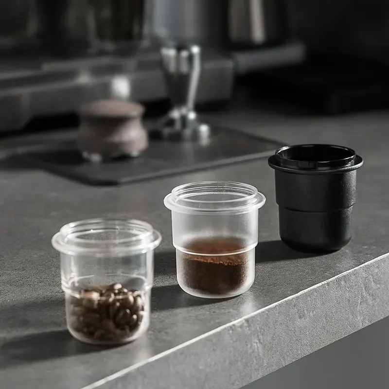 Coffee Dosing Cup Transparent Espresso Sniffing Mug 58mm Coffee for Portafilter Dosing Cup Clear Coffee Machine Accessories