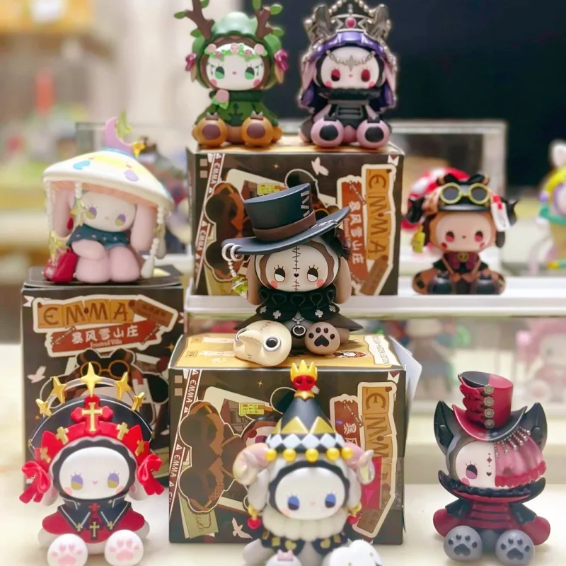 إيما سيكريت فورست فروستفيل فيلا سلسلة لطيف عمل شخصيات كرتونية Kawaii اللعب الشكل الدمى دمى هدايا عيد الميلاد هدية عيد الميلاد