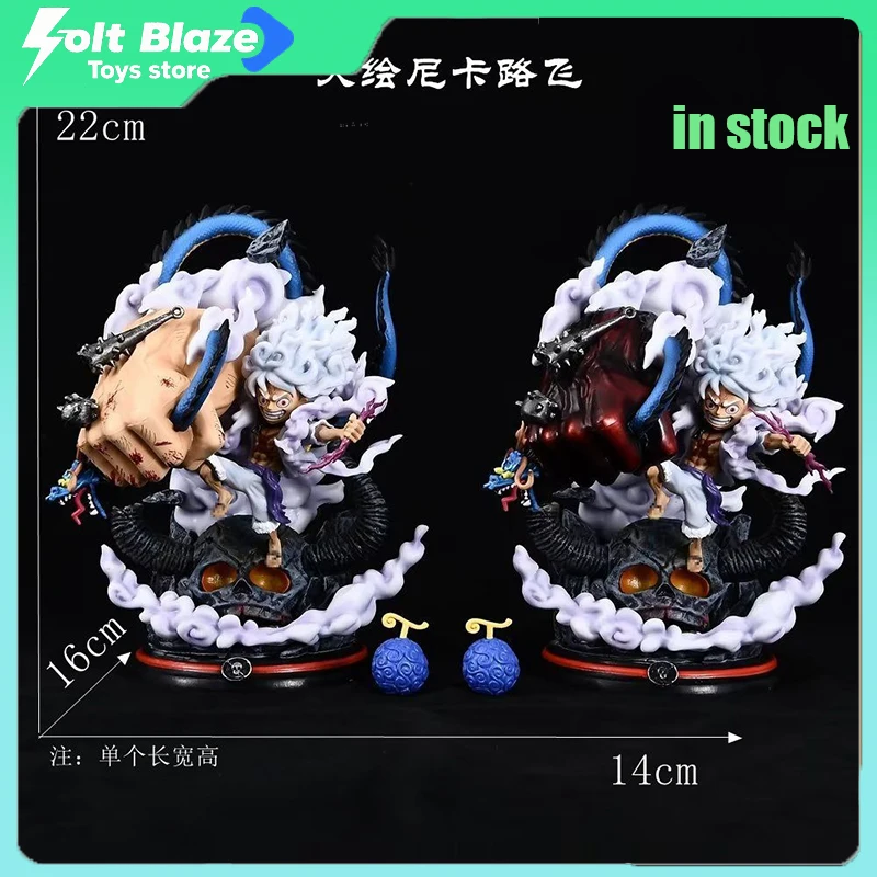 

Коллекционная аниме-фигурка Monkey D. Luffy Gear 5 (22 см) с LED-подсветкой на подставке, модель-статуэтка для мальчиков, подарок