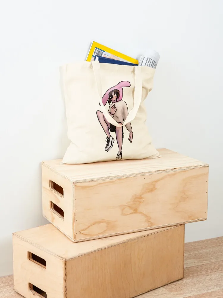bunny boy Tote Bag tote bag university cute pouch bag women shopping logo