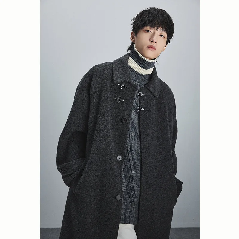 

90% cashmere + yak wool coat thickened double-sided woolen coat coat