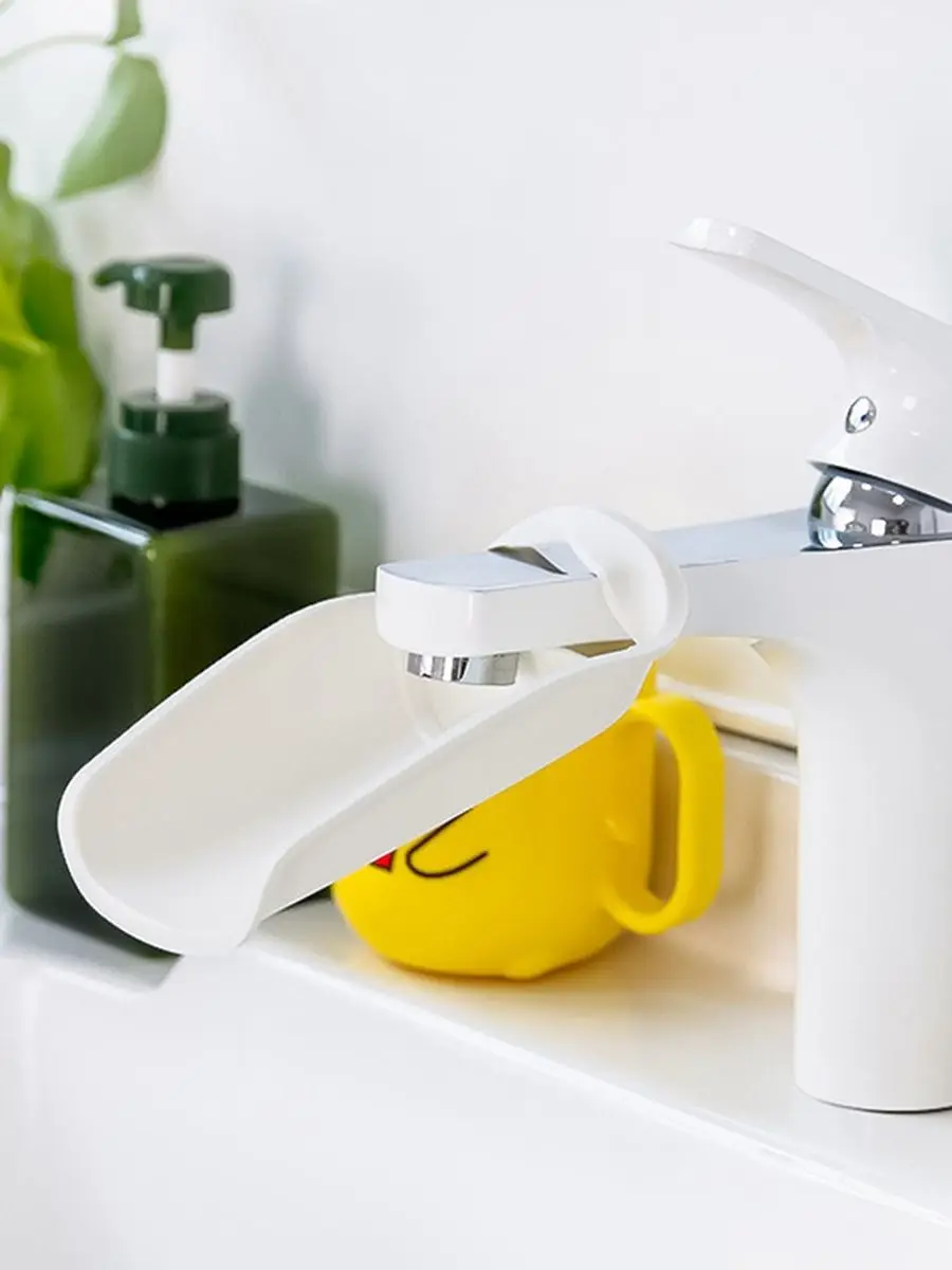 Extension de robinet de buse d'économie d'eau, 1 pièce, dispositif de lavage des mains pour enfants, Guide d'évier, accessoires de salle de bains, Extension de robinet