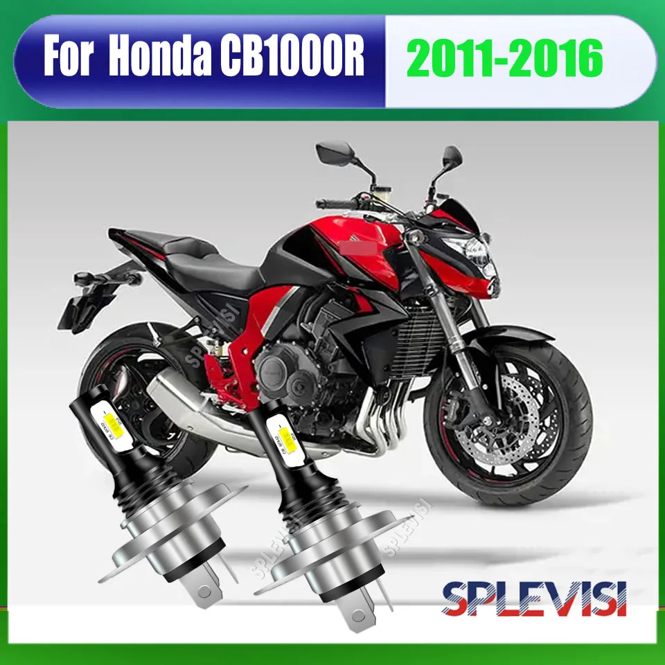 

H4 HB2 LED 6000K Whtie Headlight Bulbs -support clear vision when driving on foggy or rainy days For Honda CB1000R 2011-2016
