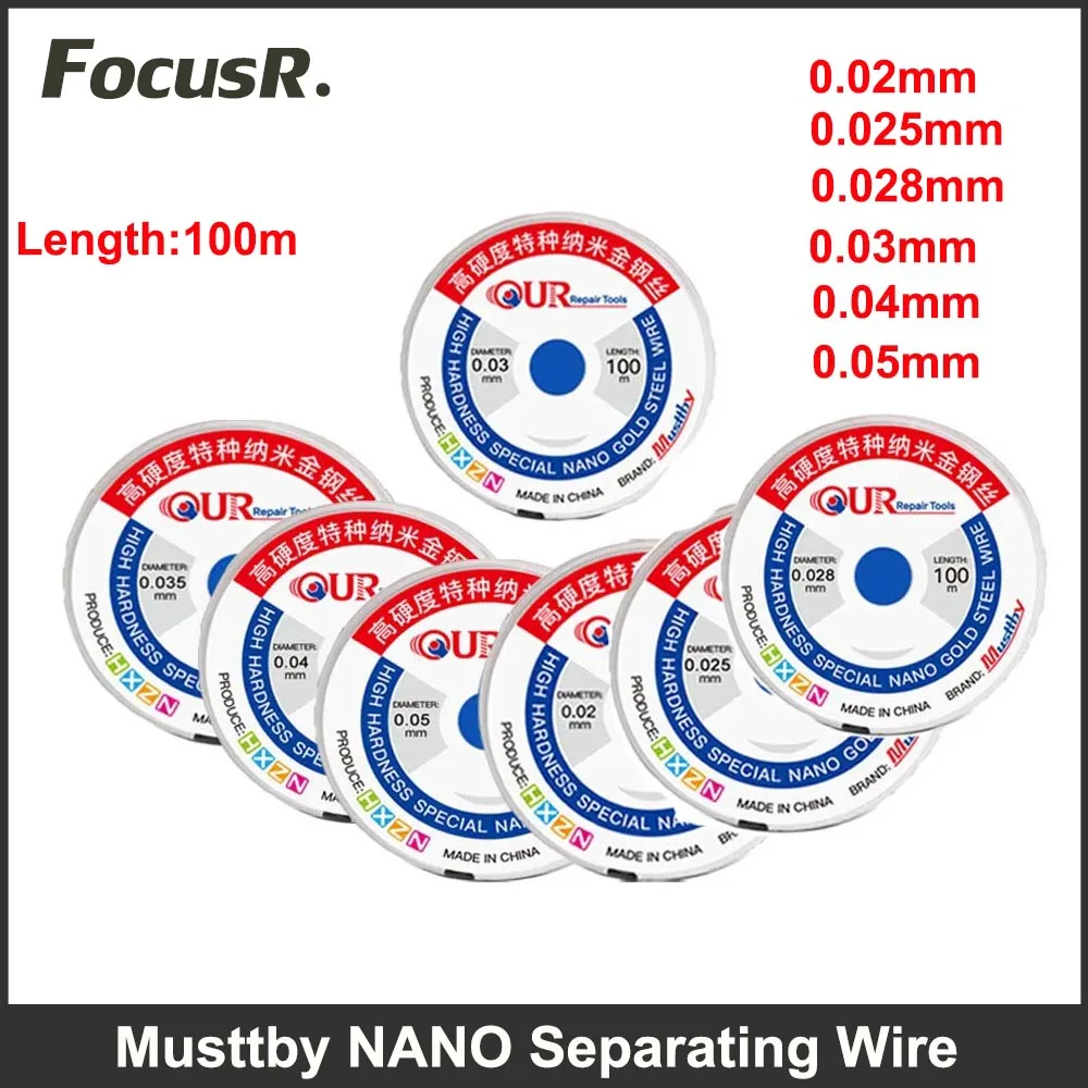 Musttby 20PCS High Hardness Wire LCD Screen Separating Line for Curved OLED Cracked Glass Cutting Removal Mobile Phone Repair