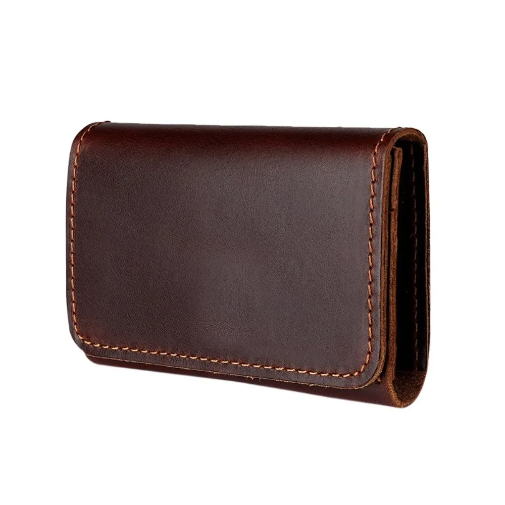 

Casual Leather PU Cowhide Short Wallet Solid Color Korean Style Men Short Wallet Coin Purse Business Card Holders Clutch Travel