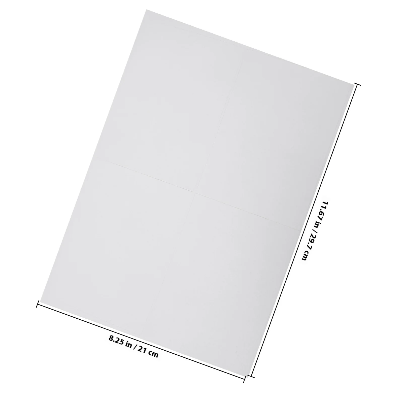 100 A4 Sheets Matte Label Paper Self-Adhesive Waterproof Printable Sticker Paper Compatible with Inkjet Laser Printers