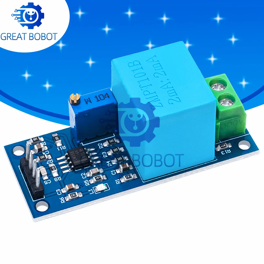BS Single-Phase AC Voltage Transformer - ZMPT101B 2mA Output Module for Arduino Mega Projects