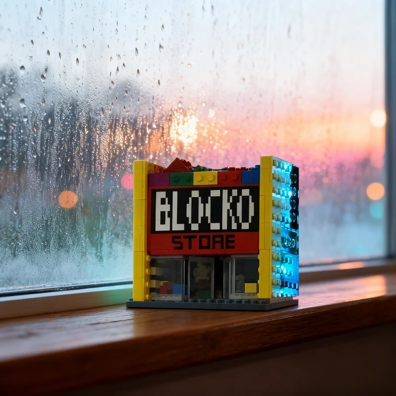 

1714pcs MOC THE BLOCKO STORE Simpson Town Model Building Blocks DIY Gift Creative Collectible Display Decor Premium Adult Kids
