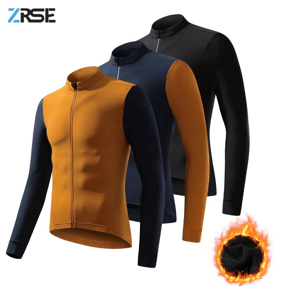 

ZRSE darevie cycling Cycling Maillot Winter Windproof PRO Level Cycling Long Sleeve Windbreaker Waterproof MTB Bicycle Fleece Cl