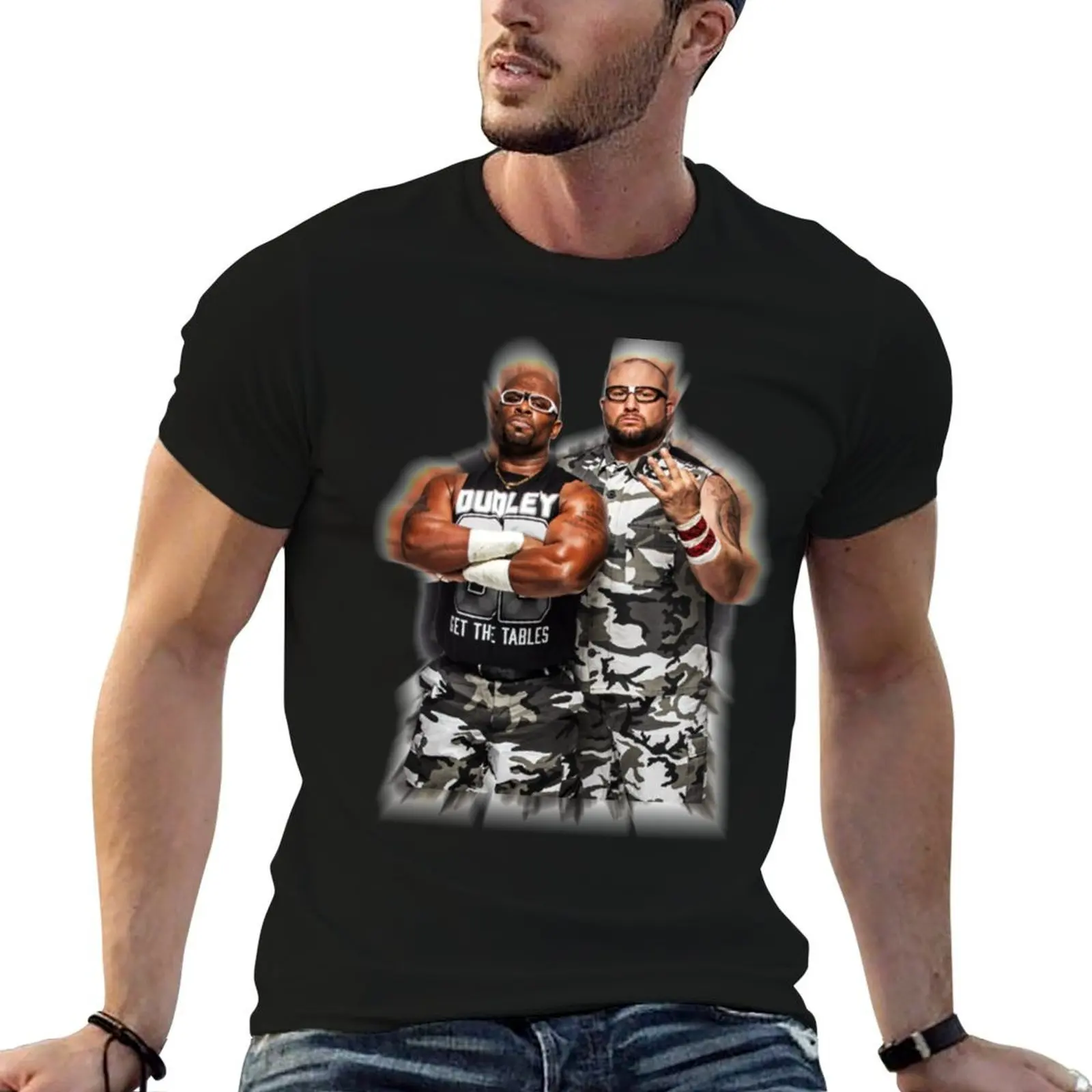 Camiseta DUDLEY BOYZ 11A, camisetas de diseñador para hombre, camiseta de algodón suave de anime