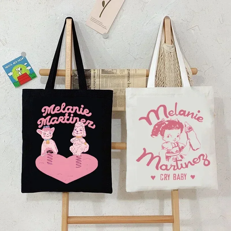 Melanie Martinez damska torba płócienna Tote w stylu Vintage Y2K estetyka torba na ramię piosenkarka torba na zakupy muzyka Melanie Martinez torebka