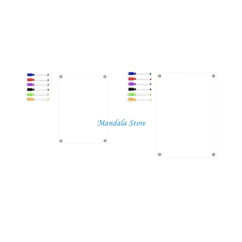 

U2JC Essential Fridge Calendar Board, Clear Whiteboard, Stay Organized