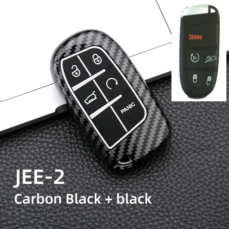 

For Jeep WK2 KL BU MP Renegade Grand Cherokee Dodge Ram Charger 200 1500 Challenger Chrysler 300C Journey abs Car Key Case Cover