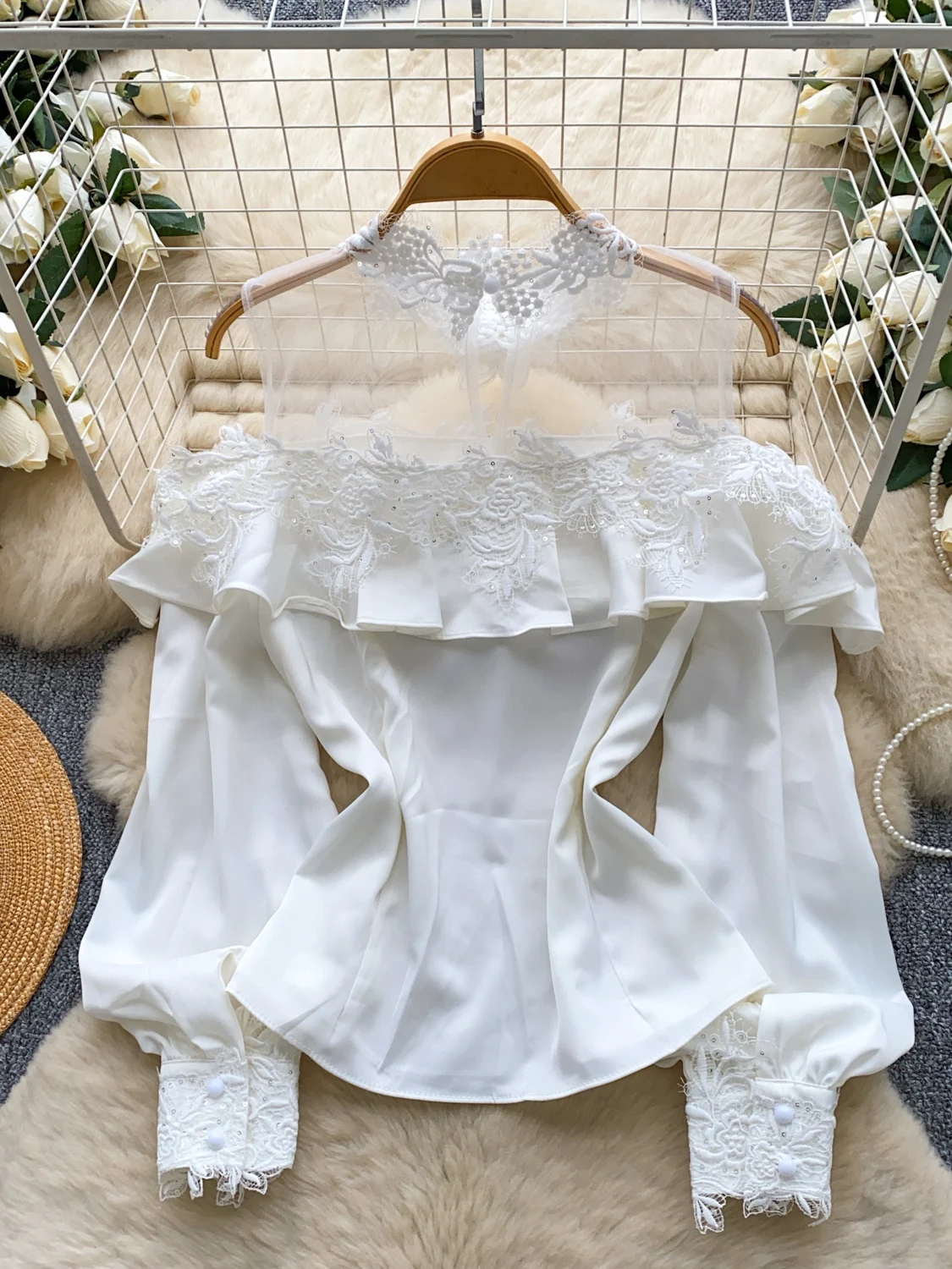 Ele لطيف الرياح Sle الكتف عارية طويلة Sve الساتان irt المرأة تنوعا شيك الأعلى المعاوضة لصق فضفاضة تناسب تنفس