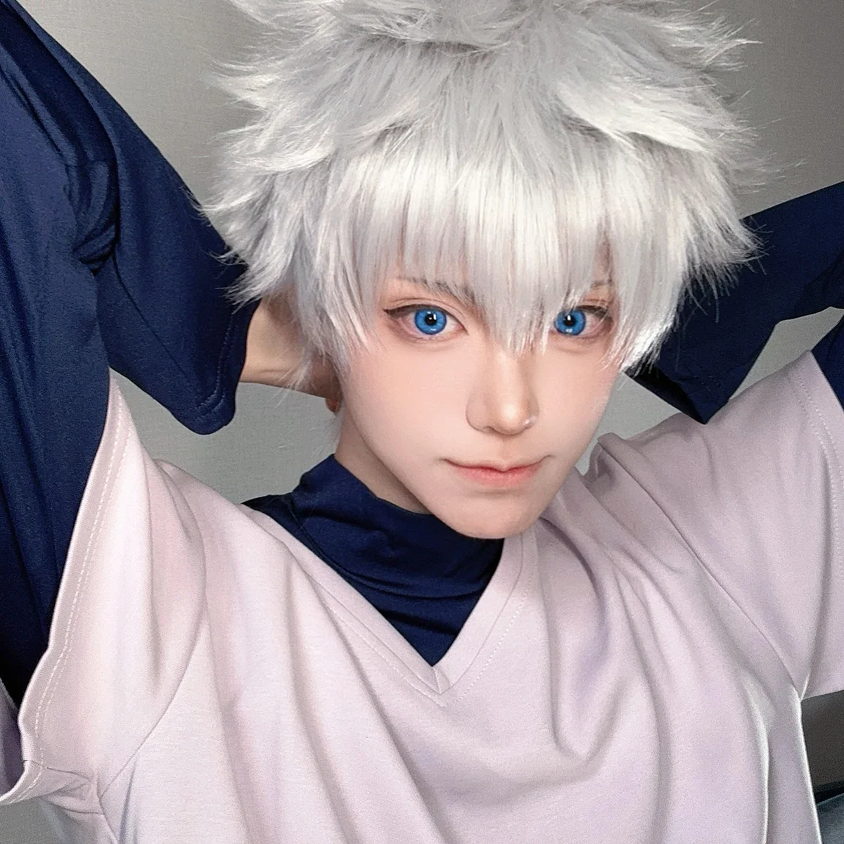 Косплей Охотник Аниме Killua Zoldyck Косплей Костюм Футболка Шорты Cos Конвенция Повседневная одежда Рождественский Новый год Подарок