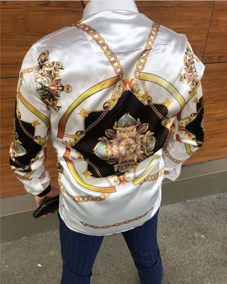 Fashionable Printed Casual Long Sleeved Shirts, Trendy Pioneers, Popular Shirts, High-end Fashion Choices